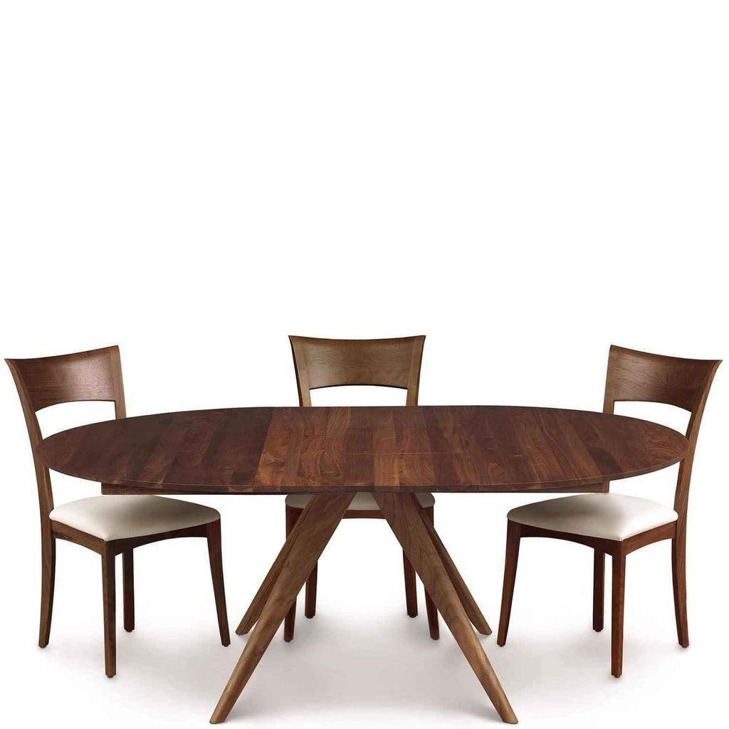 Catalina 48" Round Extension Dining Table in Natural Walnut by Copeland