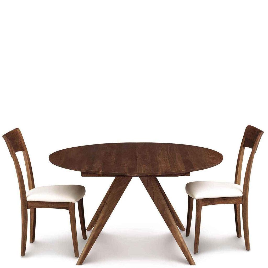 Catalina 48" Round Extension Dining Table in Natural Walnut by Copeland