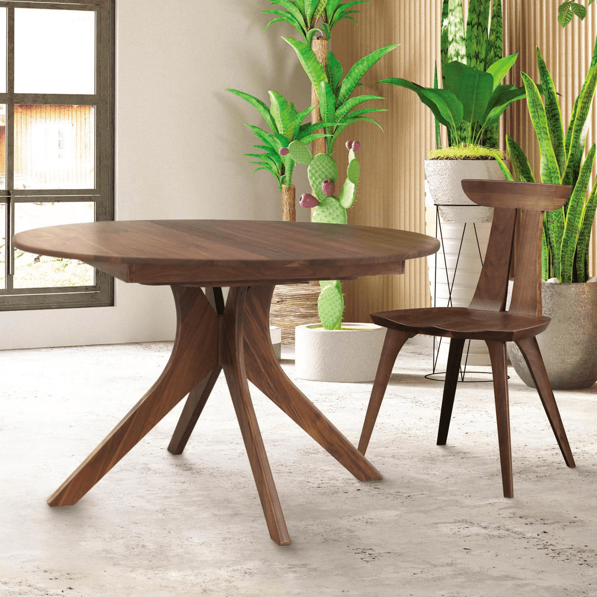 Audrey Round Extension Dining Table