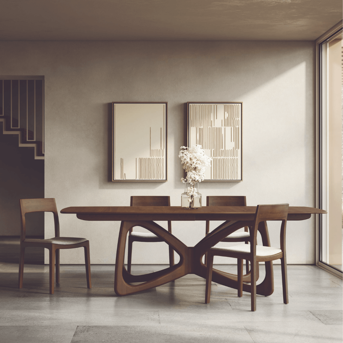 Butterfly Extension Dining Table