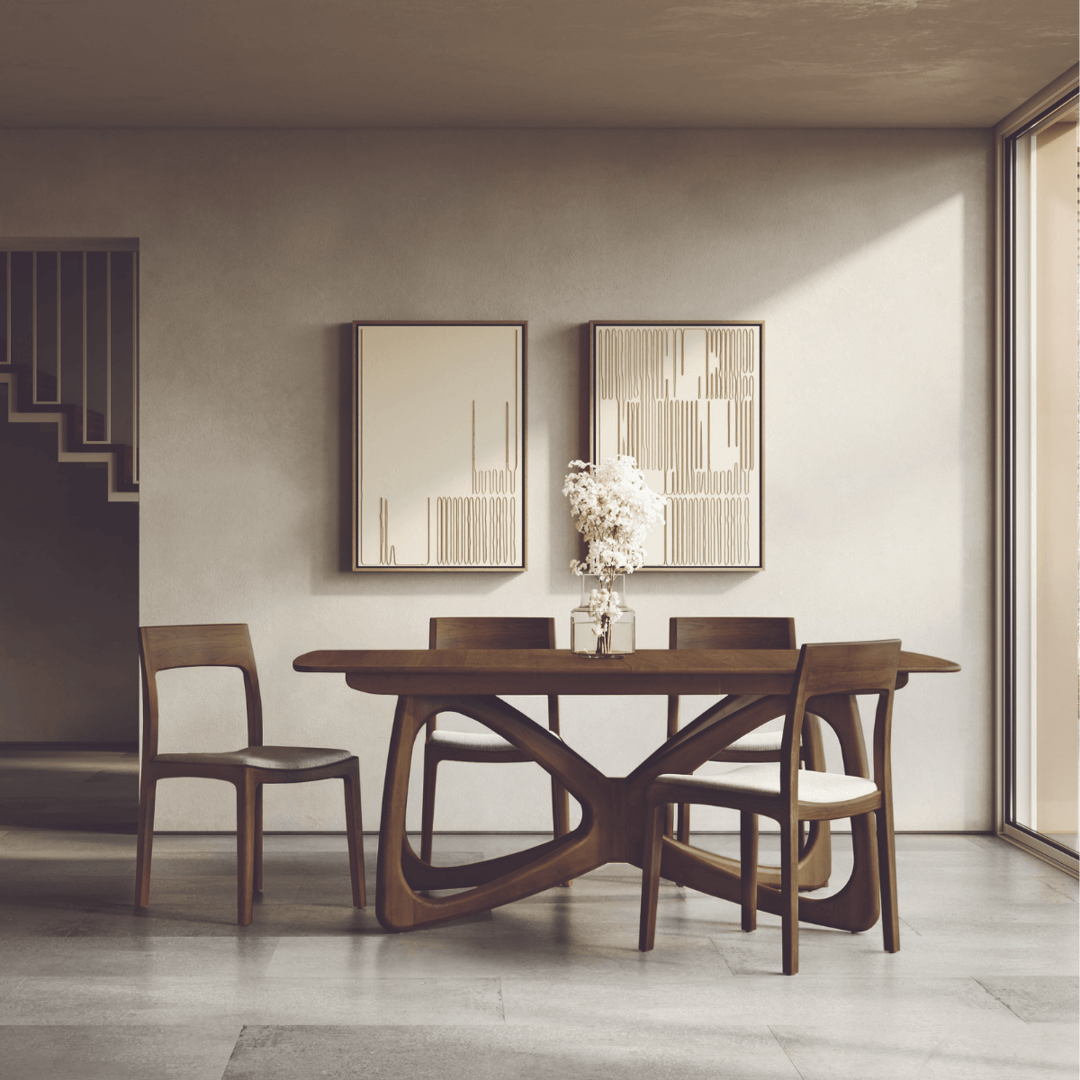 Butterfly Extension Dining Table