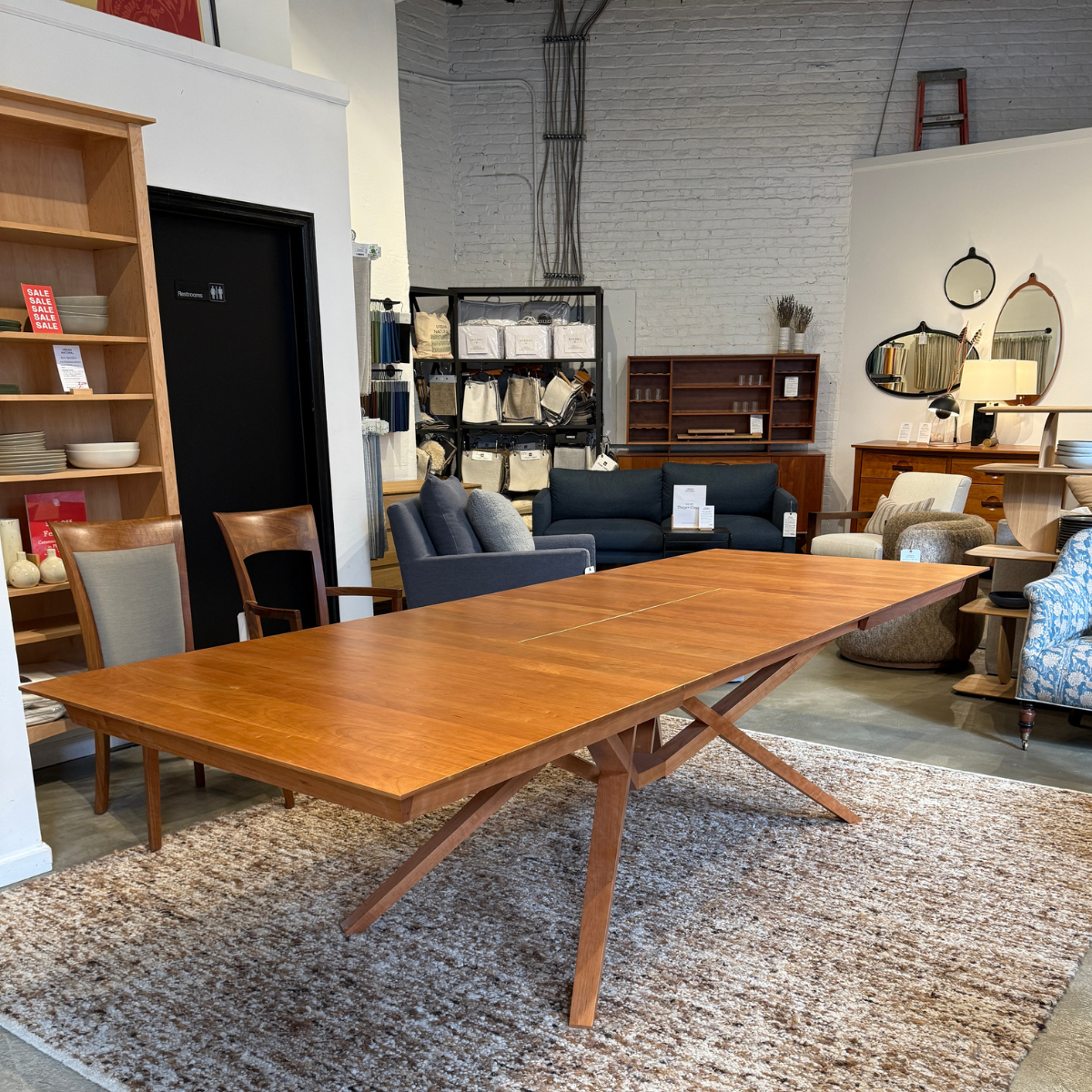 Exeter Double Leaf Extension Table in Natural Cherry by Copeland