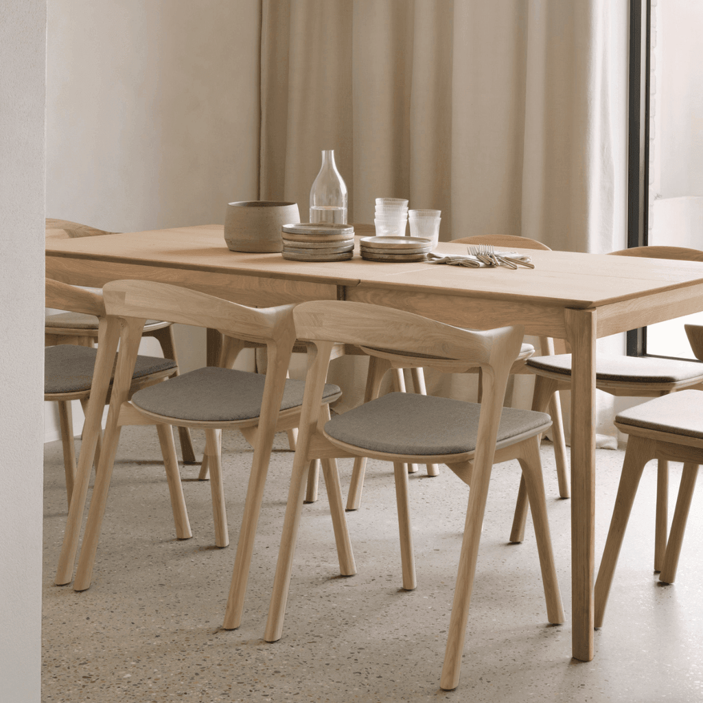 Bok Extension Dining Table (71") in Oiled Oak